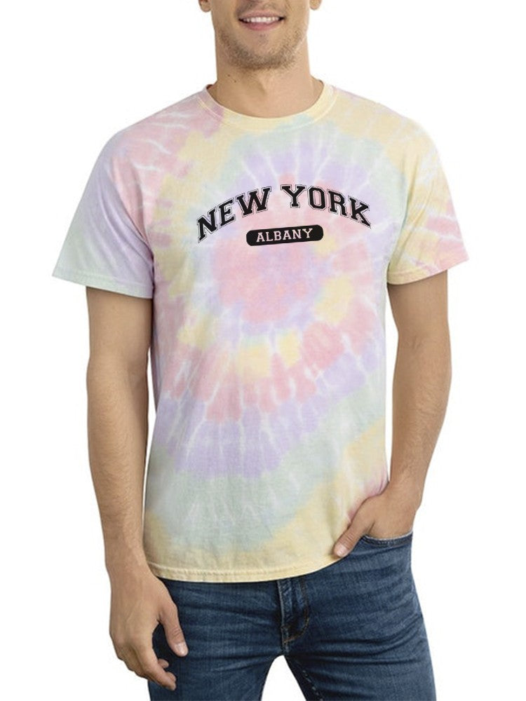 New York Albany Tie Dye Tee -SmartPrintsInk Designs