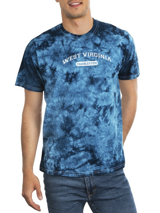 Charleston West Virginia Tie Dye Tee -SmartPrintsInk Designs