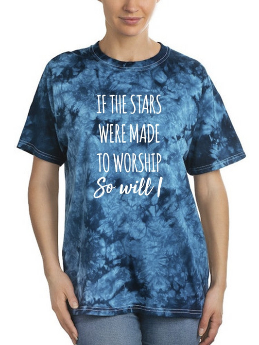 Stars Made To Worship Tie-Dye Crystal -SmartPrintsInk Designs