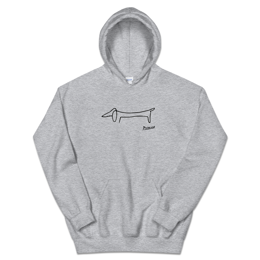 Pablo Picasso Dachshund Dog (Lump) Artwork Unisex Hoodie