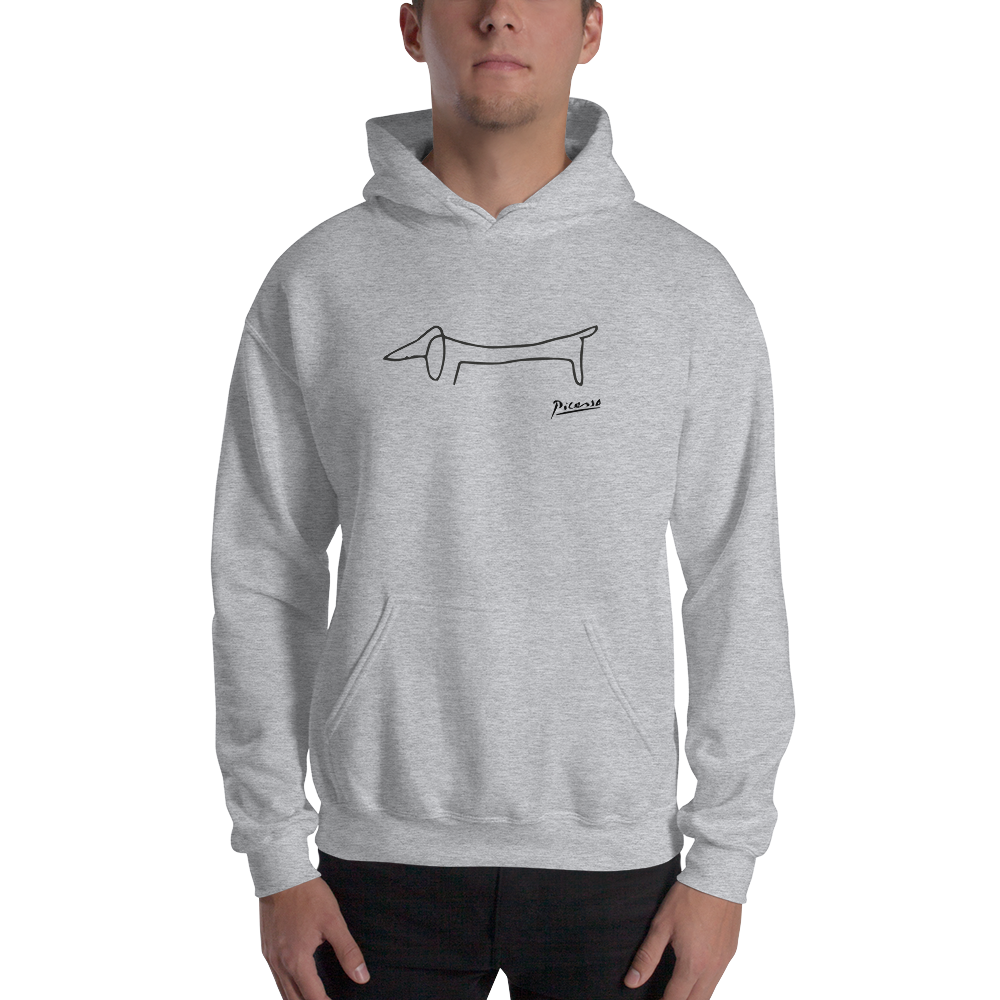 Pablo Picasso Dachshund Dog (Lump) Artwork Unisex Hoodie