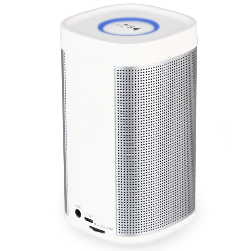 Wireless Portable 360° Bluetooth Universal Speaker White