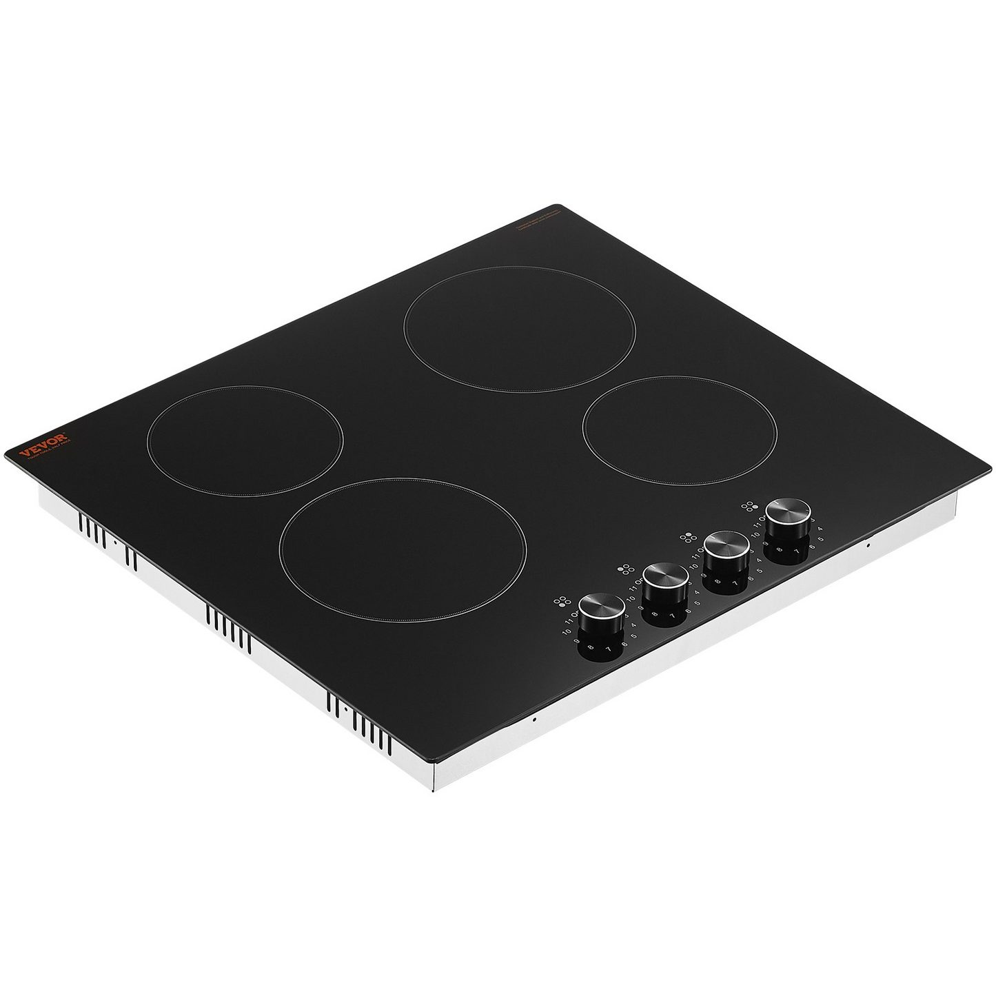 VEVOR Built-in Electric Cooktop Radiant Ceramic Cooktop 4 Burners 23.2x20.5 inch