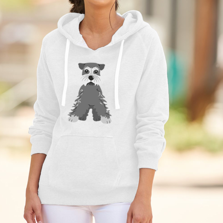 Choose your cartoon breed White Hooded Sweatshirt